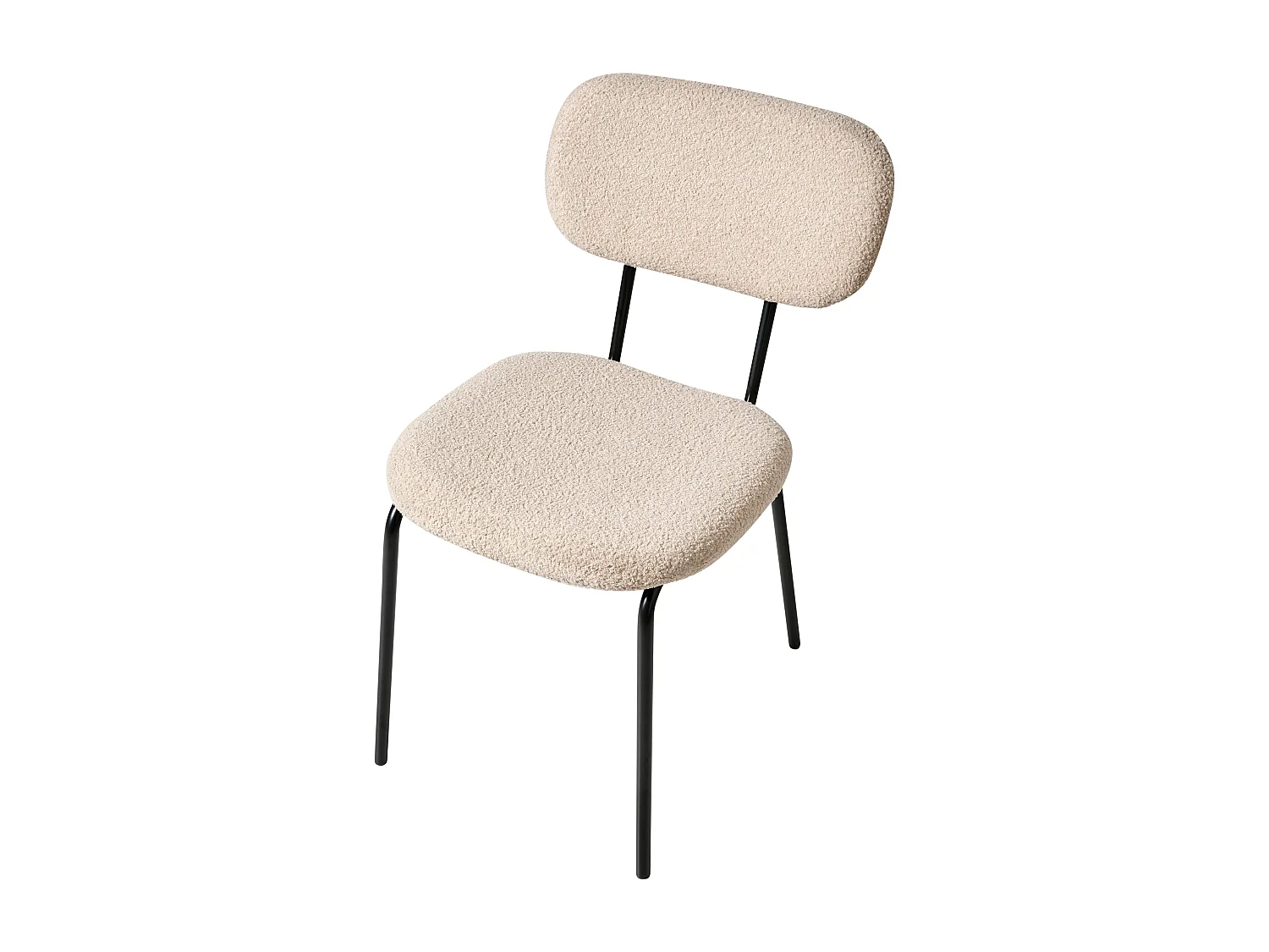 Lot de 2 chaises ADAIR Bouclé Beige