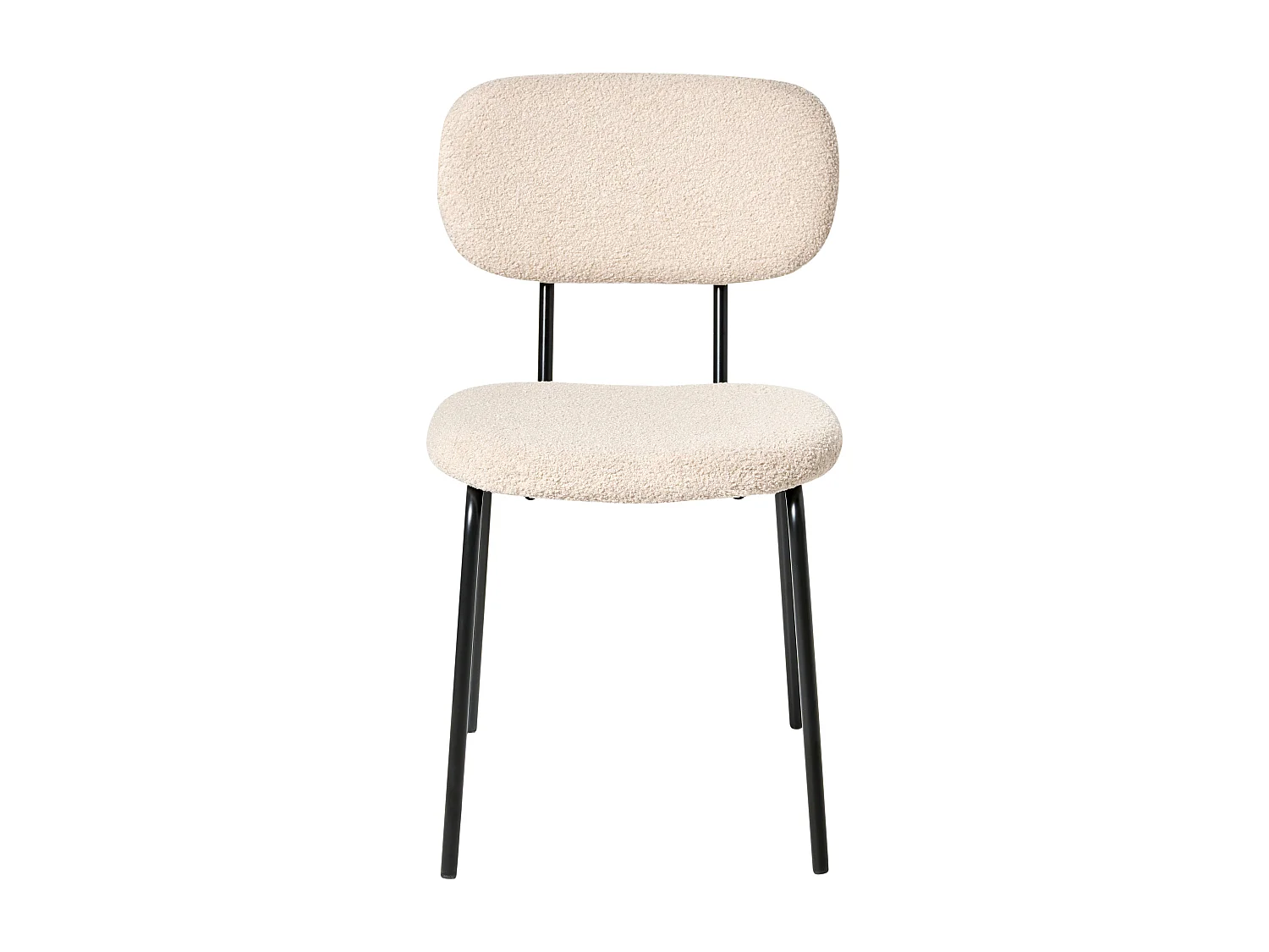 Lot de 2 chaises ADAIR Bouclé Beige