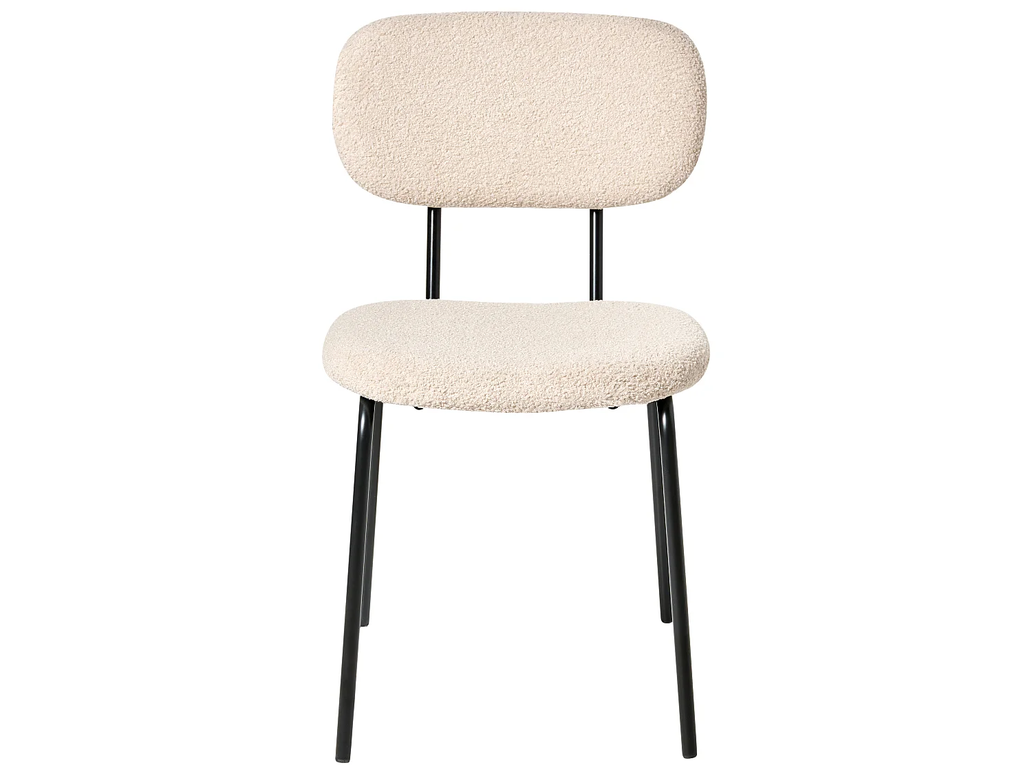 Set mit 2 Stühlen ADAIR Bouclé Beige