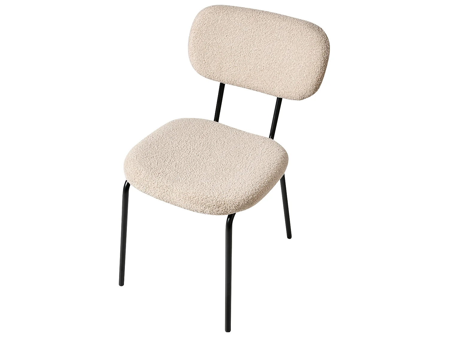 Set mit 2 Stühlen ADAIR Bouclé Beige