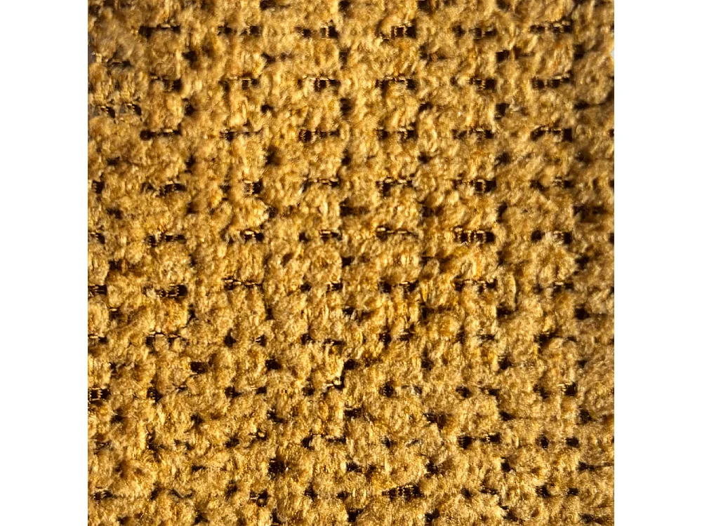 Simon - Fauteuil pivotant en tissu chenille pied étoile - Bronze