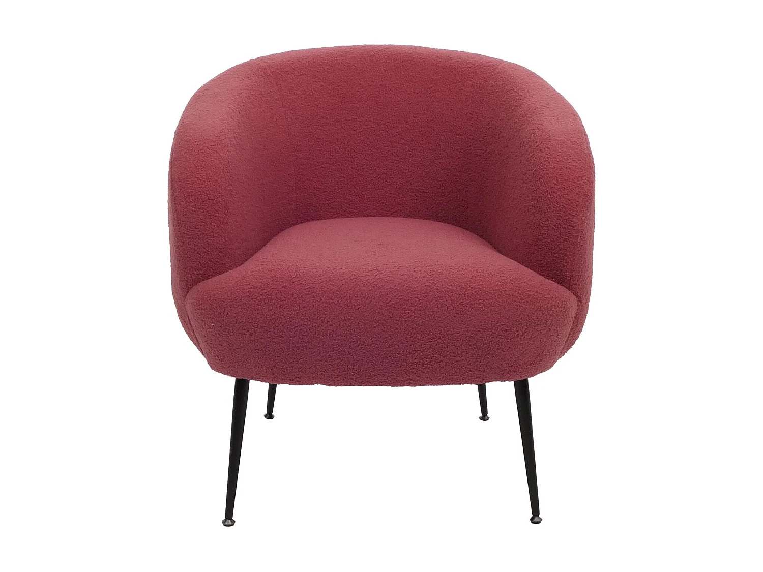 Fauteuil de salon MCW-O37,  pourpre-rouge
