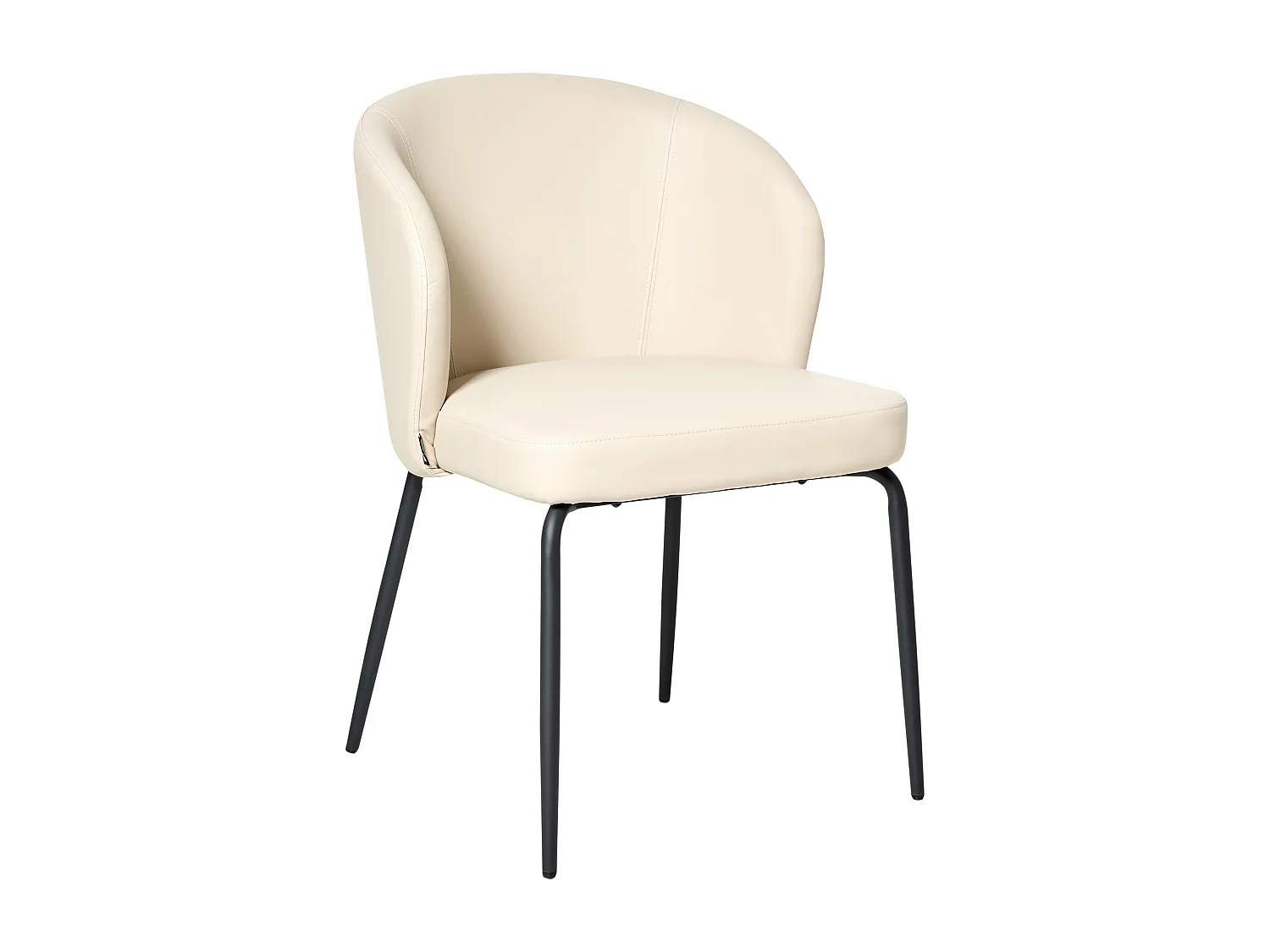 Set di 2 sedie da pranzo ZANA Pelle sintetica Beige chiaro