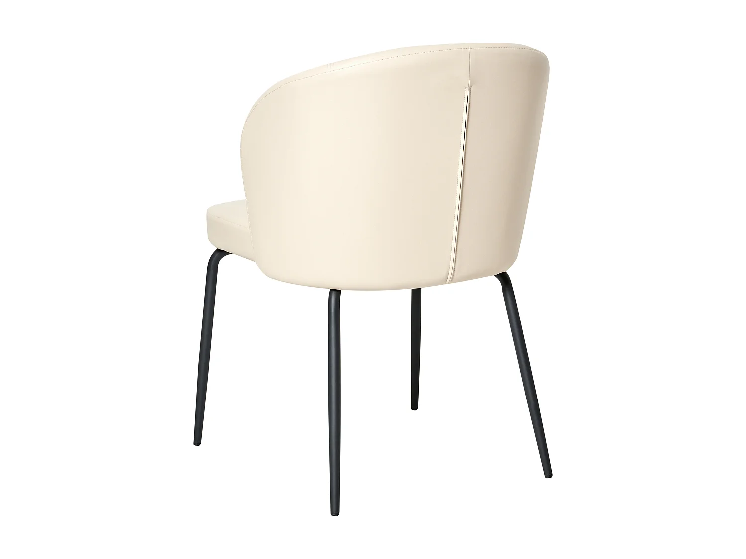 Set di 2 sedie da pranzo ZANA Pelle sintetica Beige chiaro