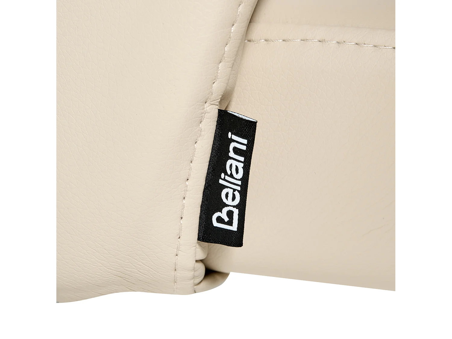 Set di 2 sedie da pranzo ZANA Pelle sintetica Beige chiaro