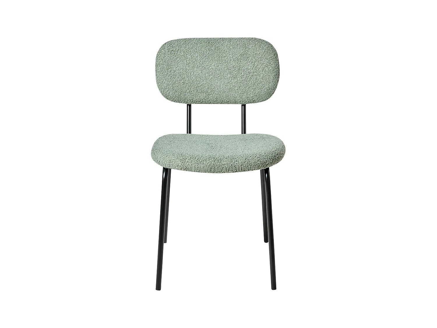 Lot de 2 chaises ADAIR Bouclé Vert clair