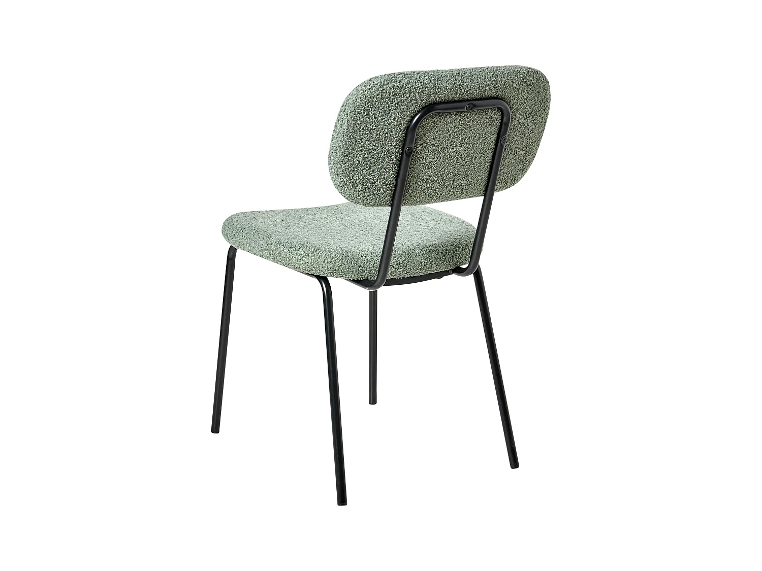 Lot de 2 chaises ADAIR Bouclé Vert clair