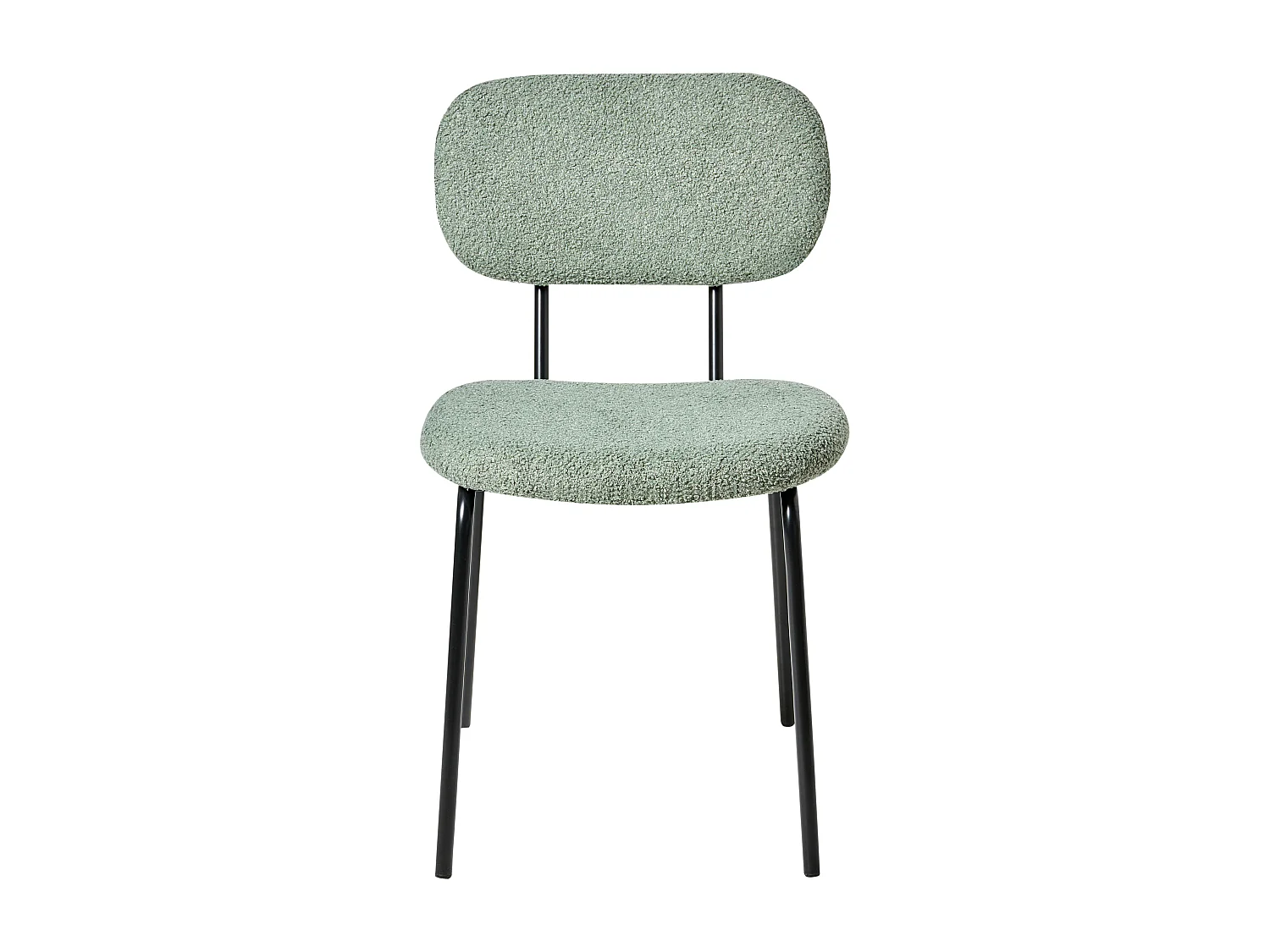 Lot de 2 chaises ADAIR Bouclé Vert clair