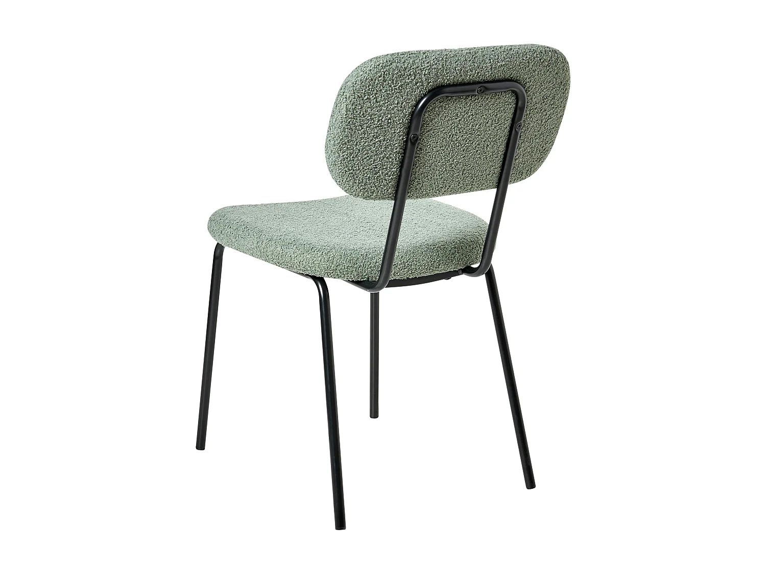 Lot de 2 chaises ADAIR Bouclé Vert clair