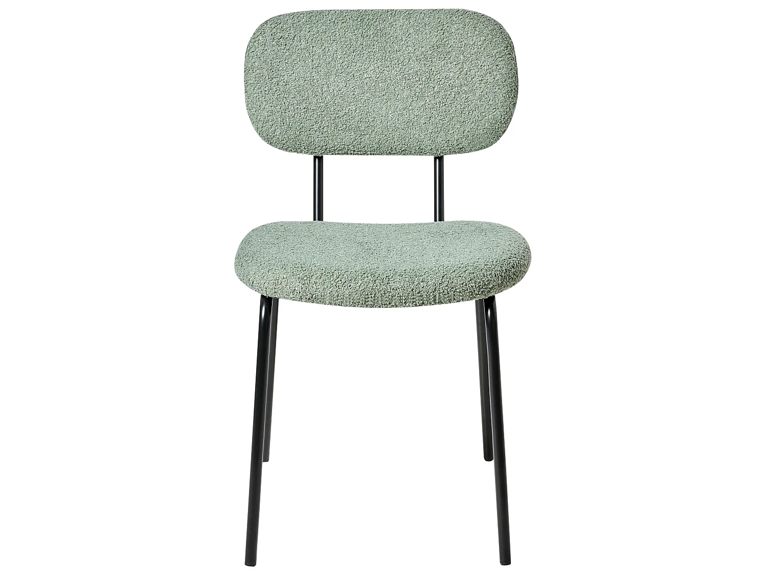 Lot de 2 chaises ADAIR Bouclé Vert clair