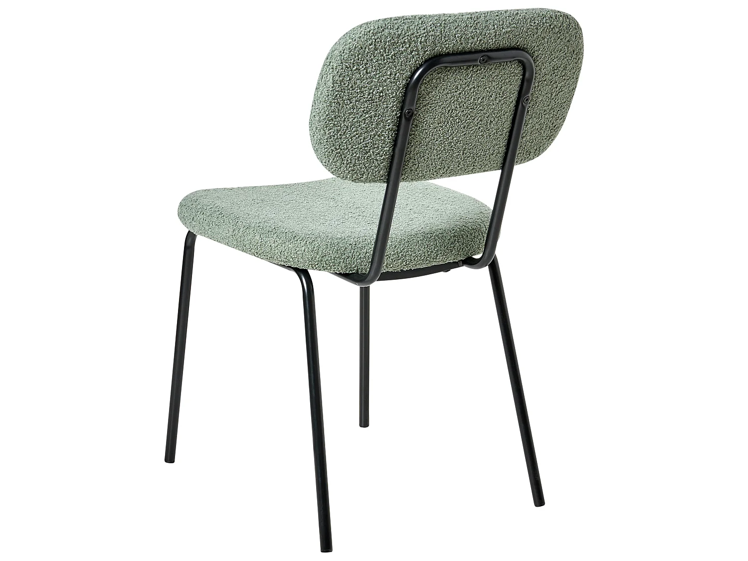 Lot de 2 chaises ADAIR Bouclé Vert clair