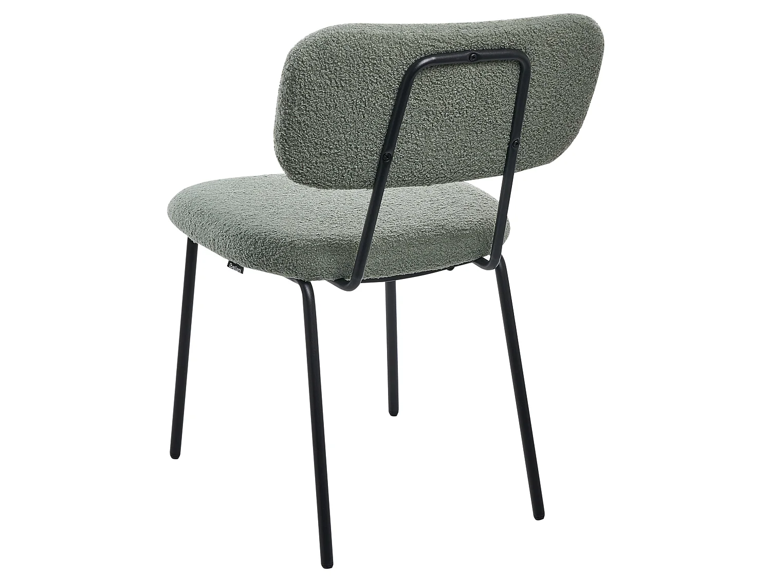Set mit 2 Stühlen ADAIR Bouclé Hellgrün