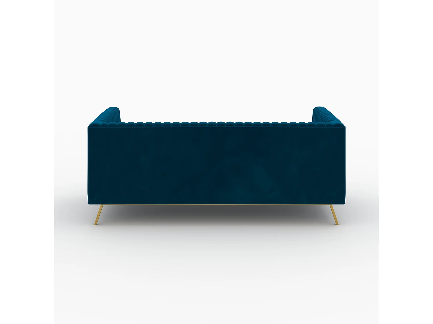 Set di divani in velluto blu 5 posti - Gatsby