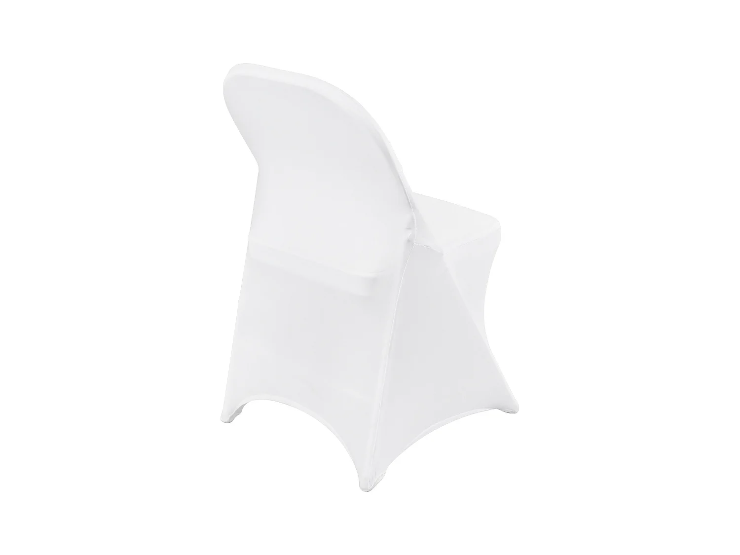 Housse de Chaise SucceBuy 50 Pièces, Blanc, de Chaise Pliantes en Élasthanne Extensible pour Mariage