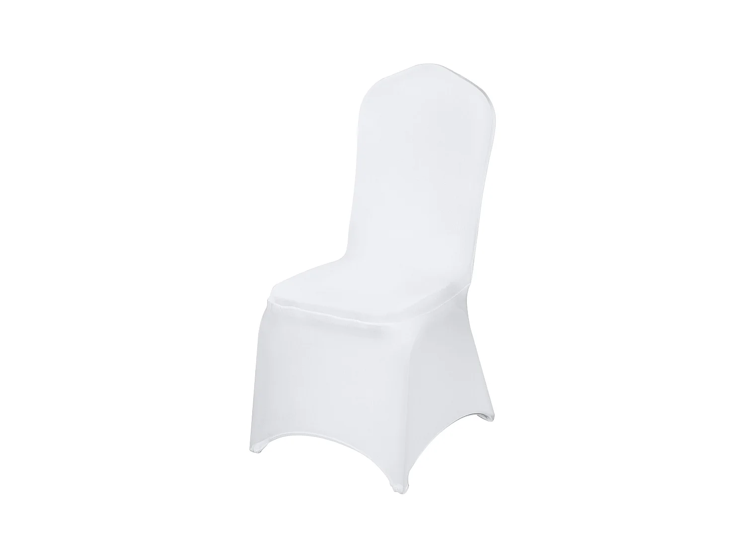 Housses de Chaise SucceBuy Lot de 100 Housses de Chaise Pliantes en Élasthanne Extensible Blanc pour Mariages et Fêtes