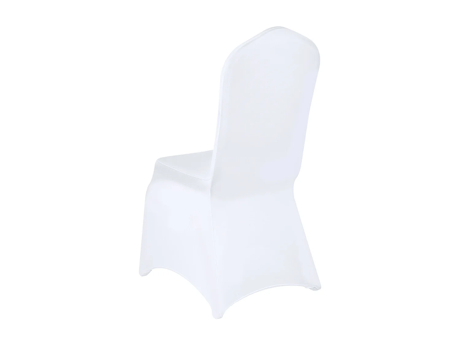 Housses de Chaise SucceBuy Lot de 100 Housses de Chaise Pliantes en Élasthanne Extensible Blanc pour Mariages et Fêtes