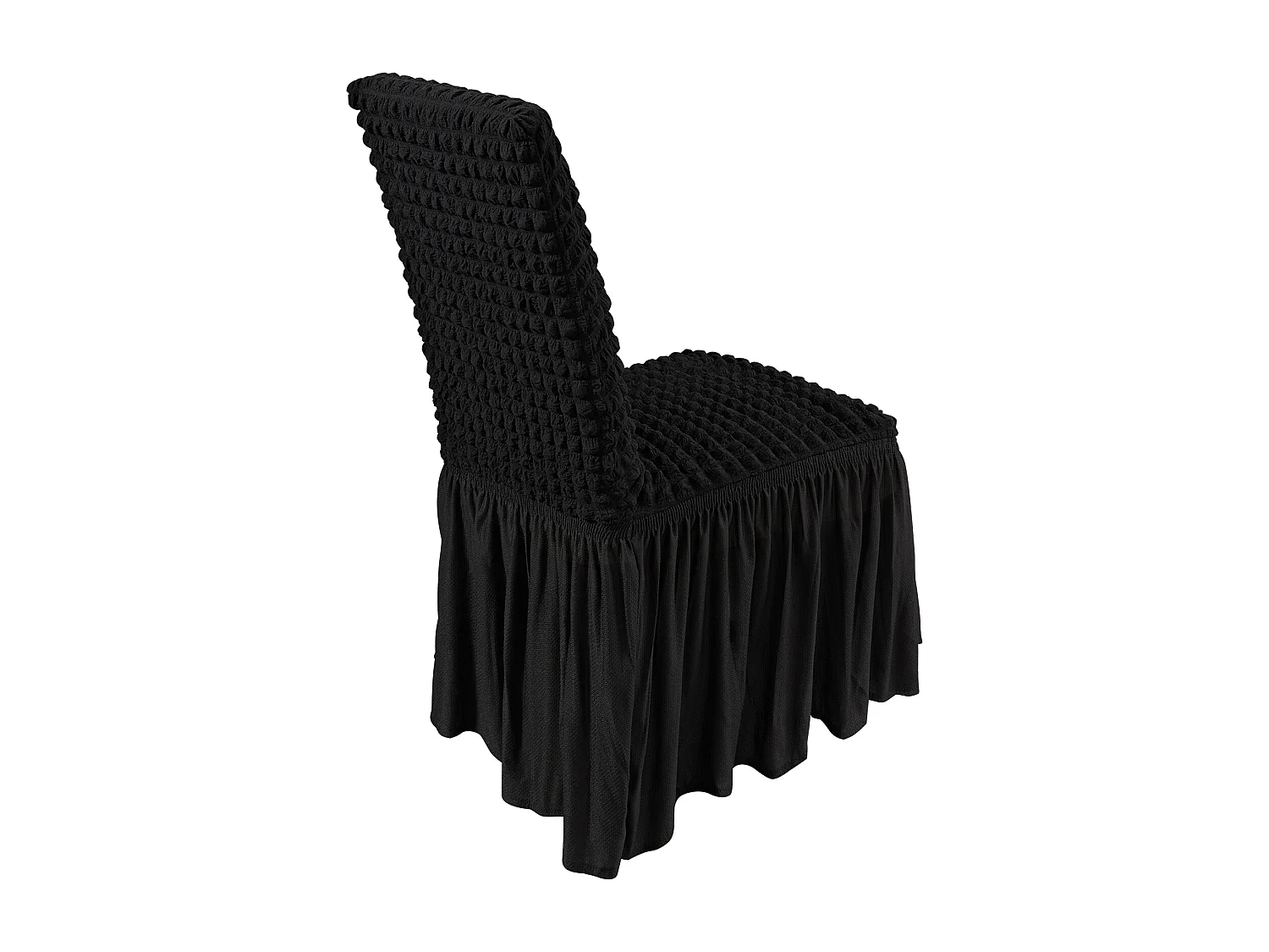 Capa de Cadeira SucceBuy 4 Peças, Preto, Capas de Proteção Universal para Festa de Casamento com Saia