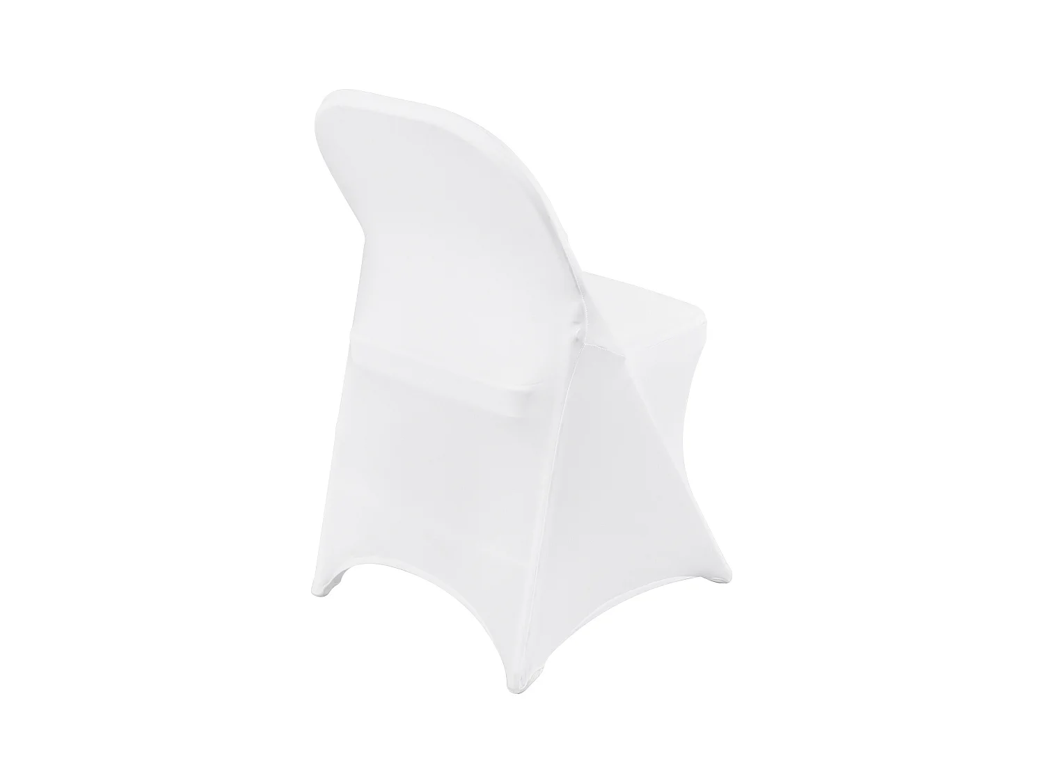 Housse de Chaise SucceBuy 12 Pièces, Blanc, Housses de Chaise Pliantes en Élasthanne Extensible pour Mariage et Fête