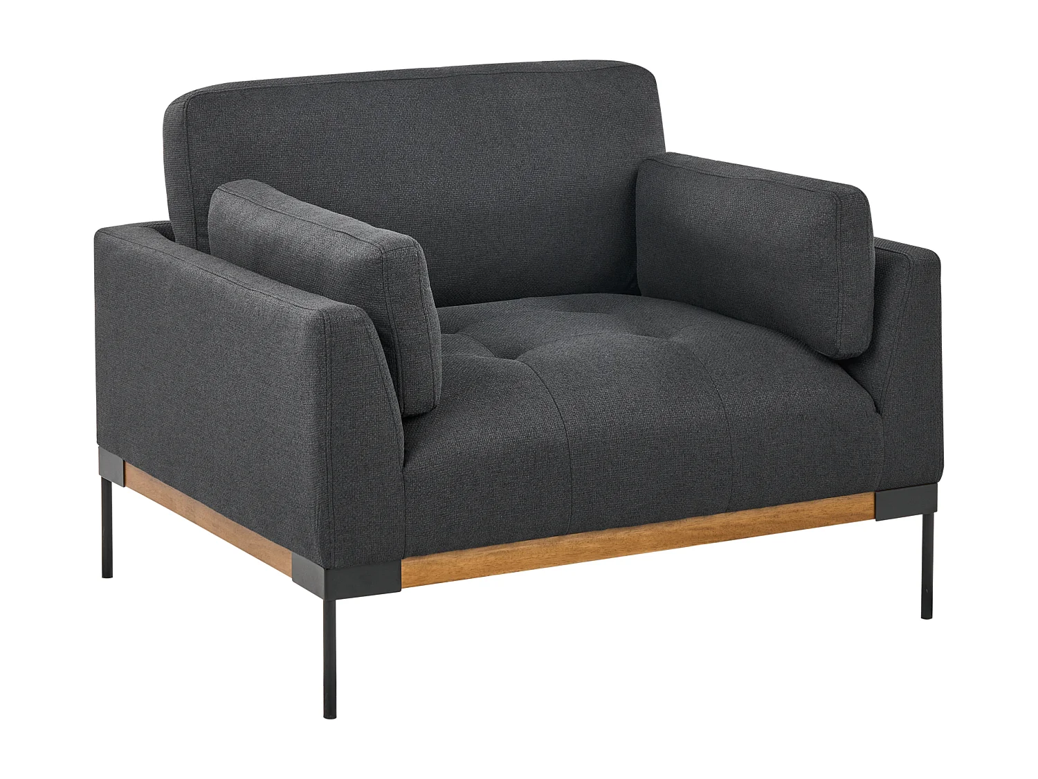 Sessel SKAVEN Stoff Schwarz