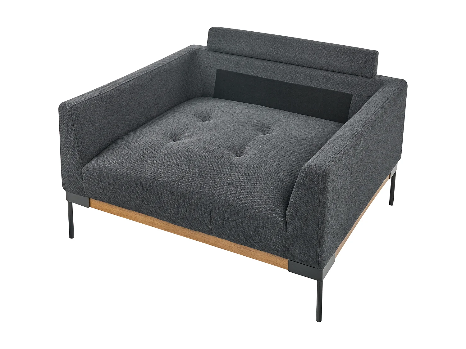 Sessel SKAVEN Stoff Schwarz