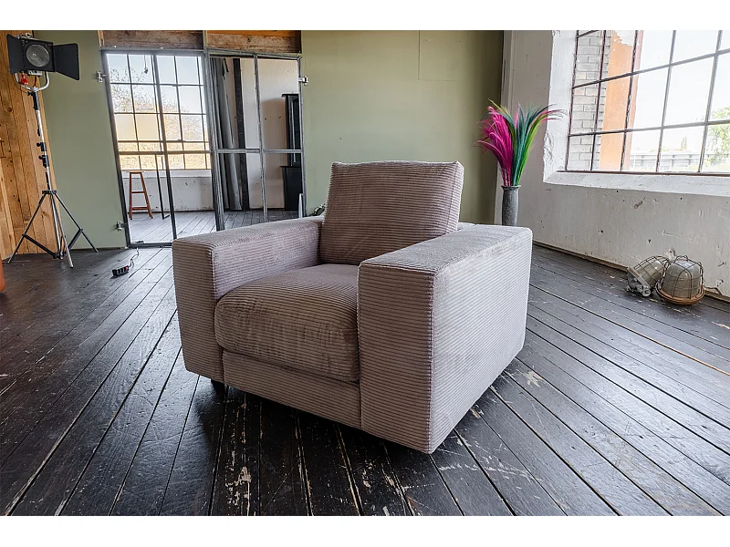 Sillón individual - topo Pana - MADELINE