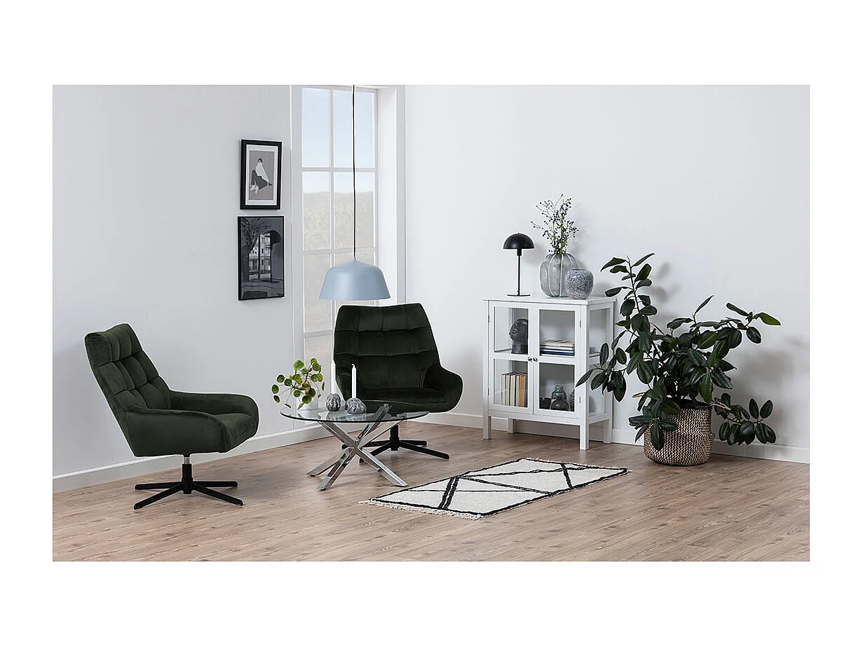 Paris fauteuil velours vert.