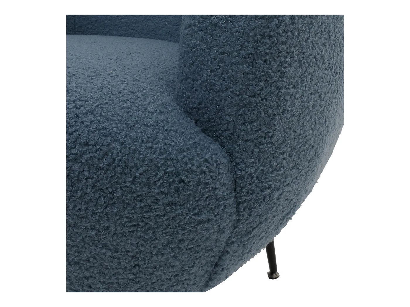 Fauteuil de salon MCW-O37,  bleu