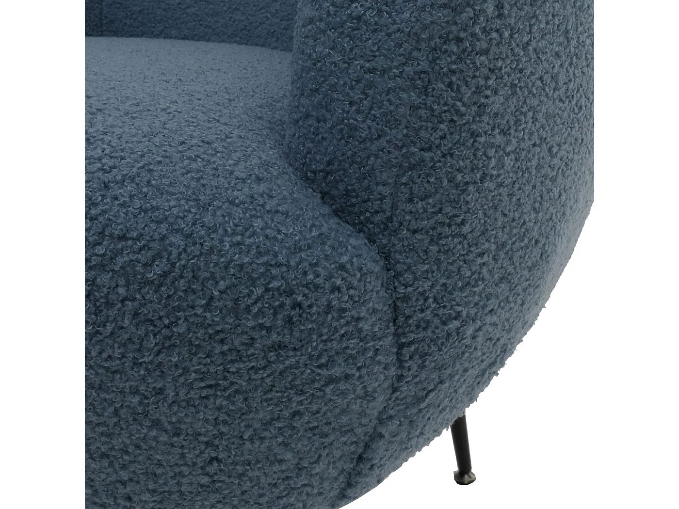 Fauteuil de salon MCW-O37,  bleu