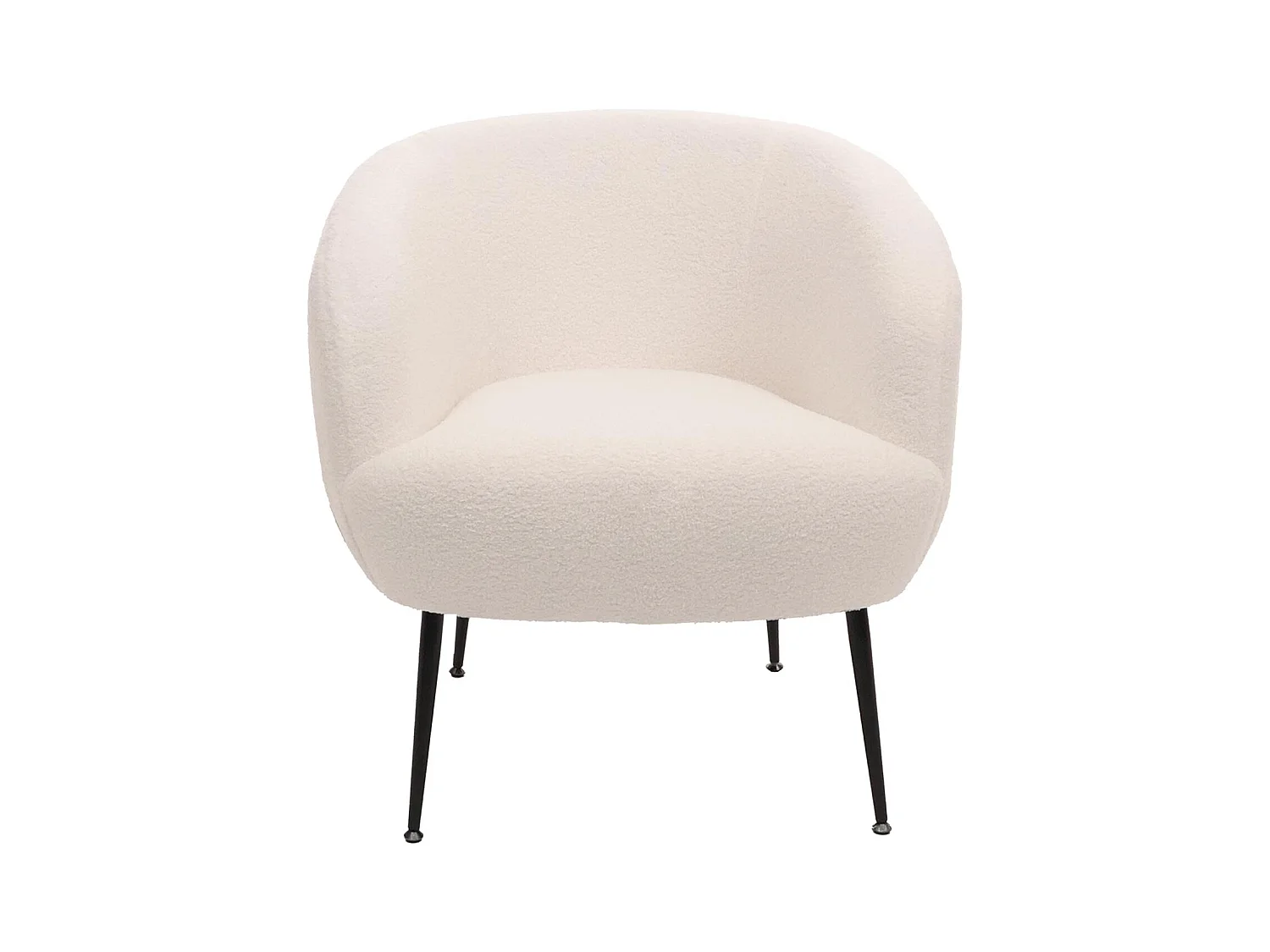 Fauteuil de salon MCW-O37,  blanc