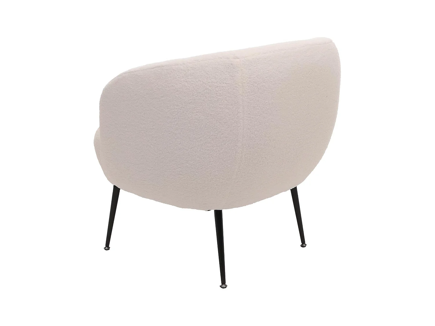 Fauteuil de salon MCW-O37,  blanc