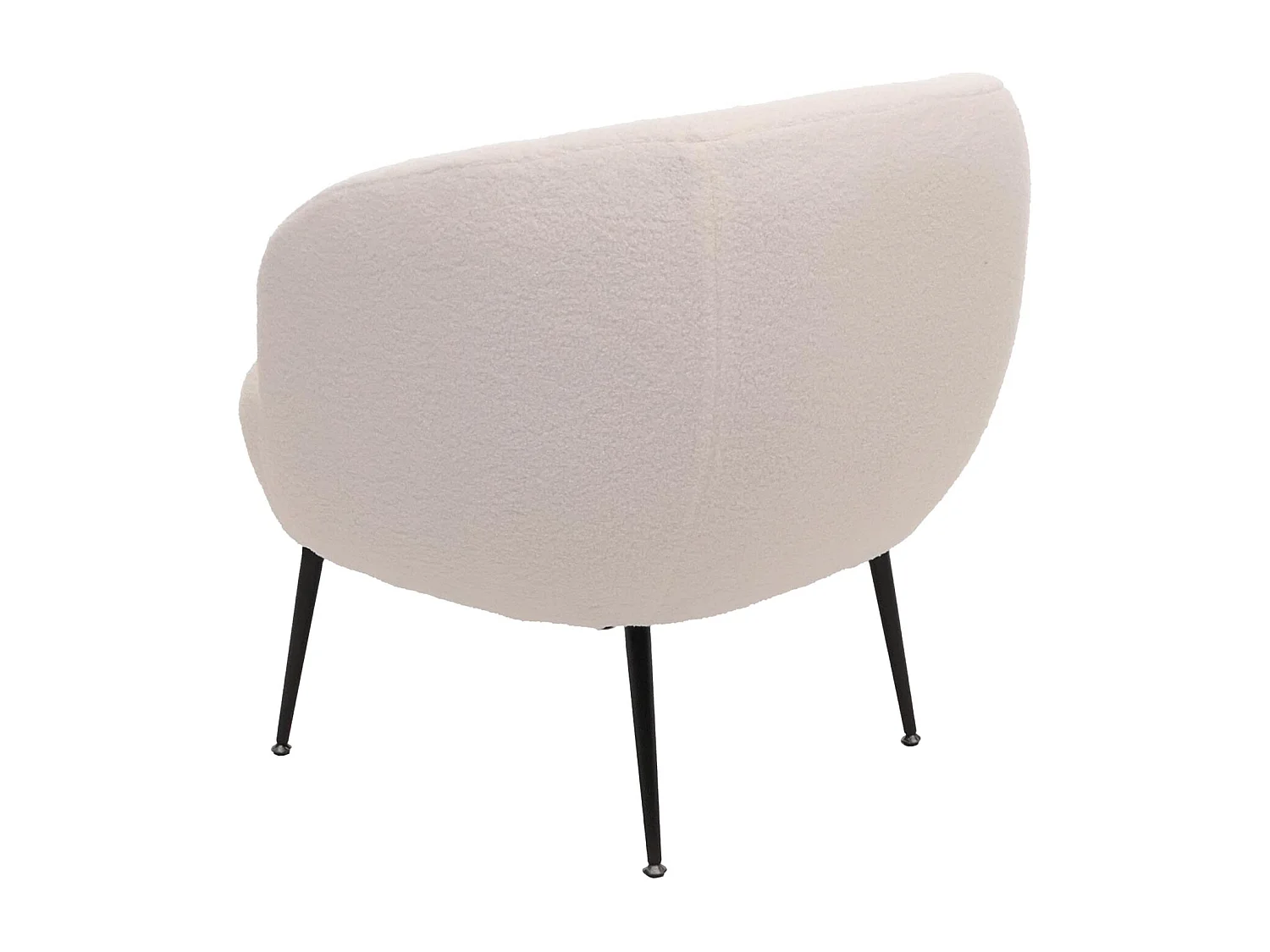 Fauteuil de salon MCW-O37,  blanc