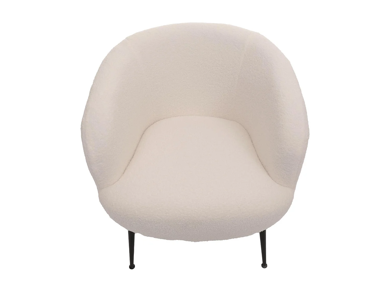 Fauteuil de salon MCW-O37,  blanc