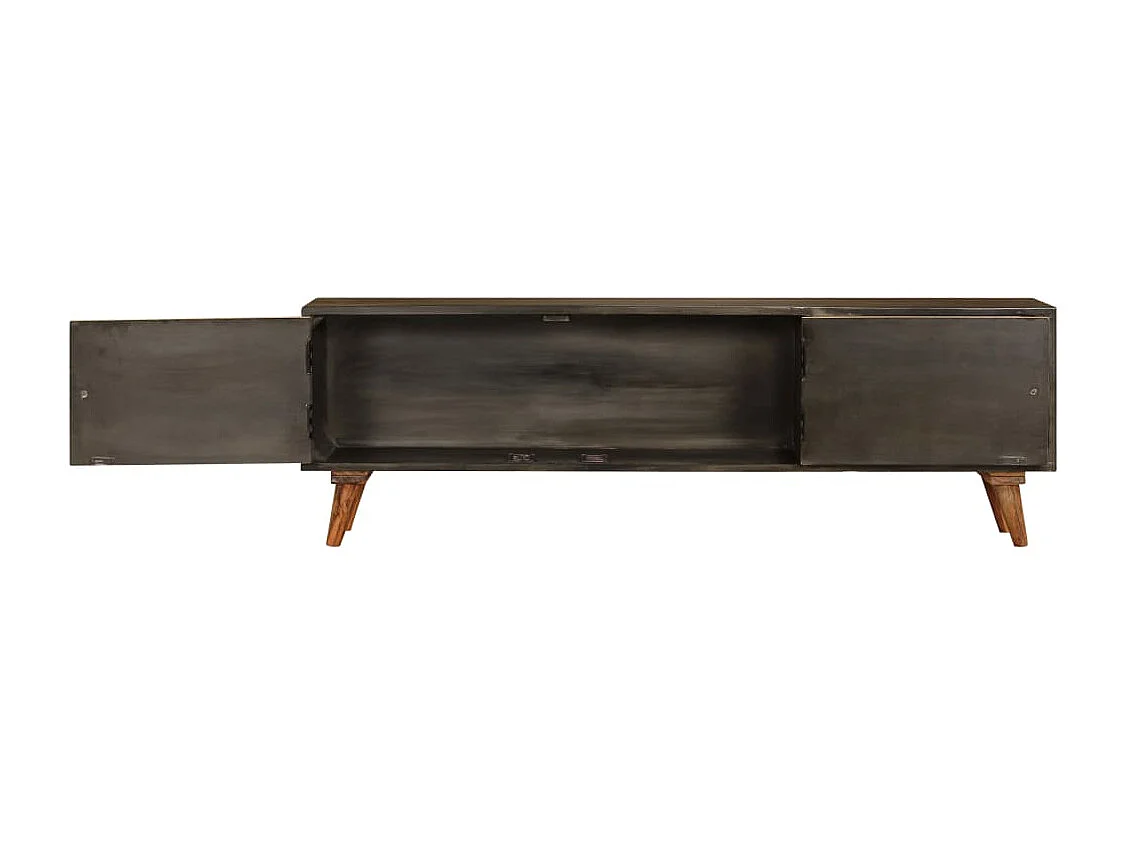 Meuble TV Bois de manguier massif 140 x 30 x 45 cm