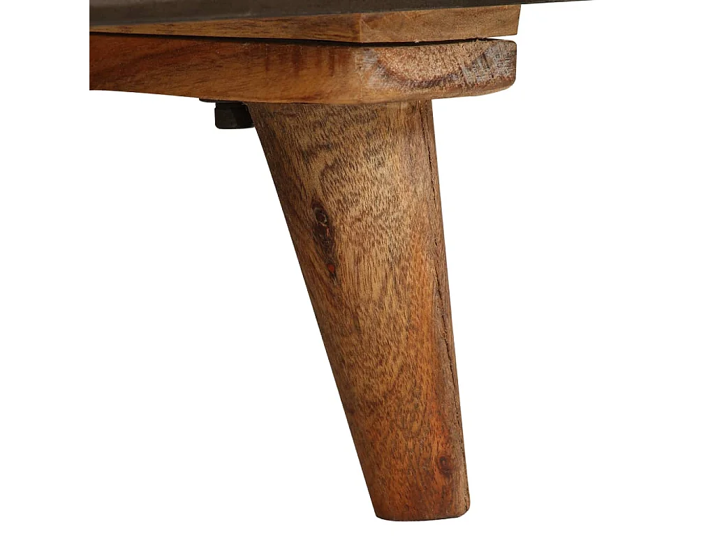 Meuble TV Bois de manguier massif 140 x 30 x 45 cm