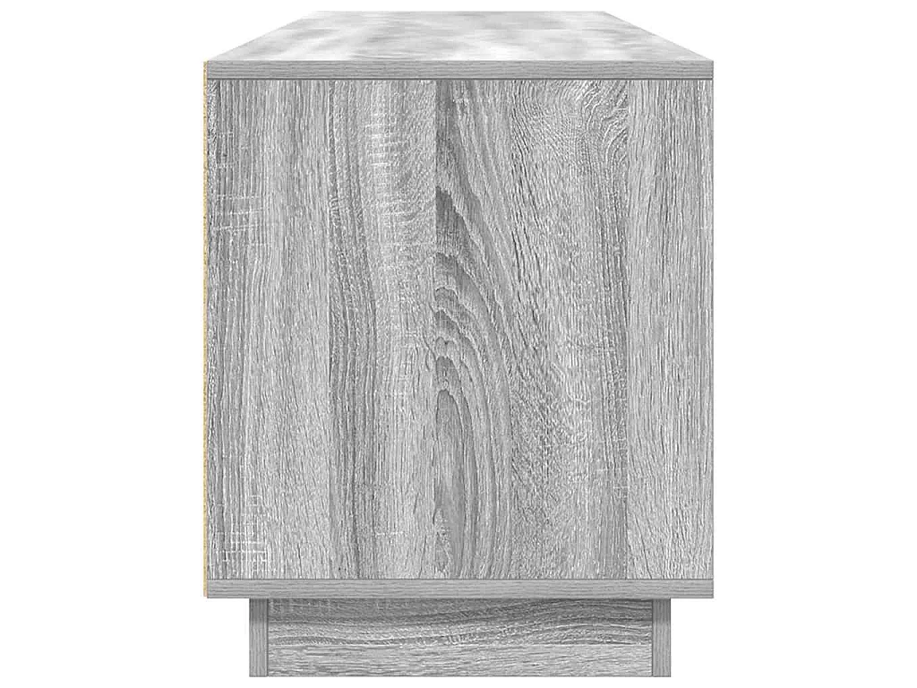 Móvel de TV com luzes LED 193,5x41x50 cm cinzento sonoma