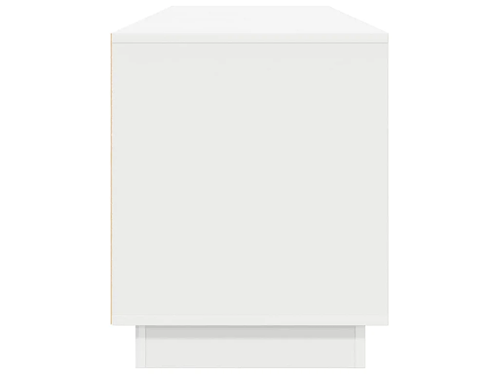 Meuble TV avec lumières LED blanc 193,5x41x50 cm