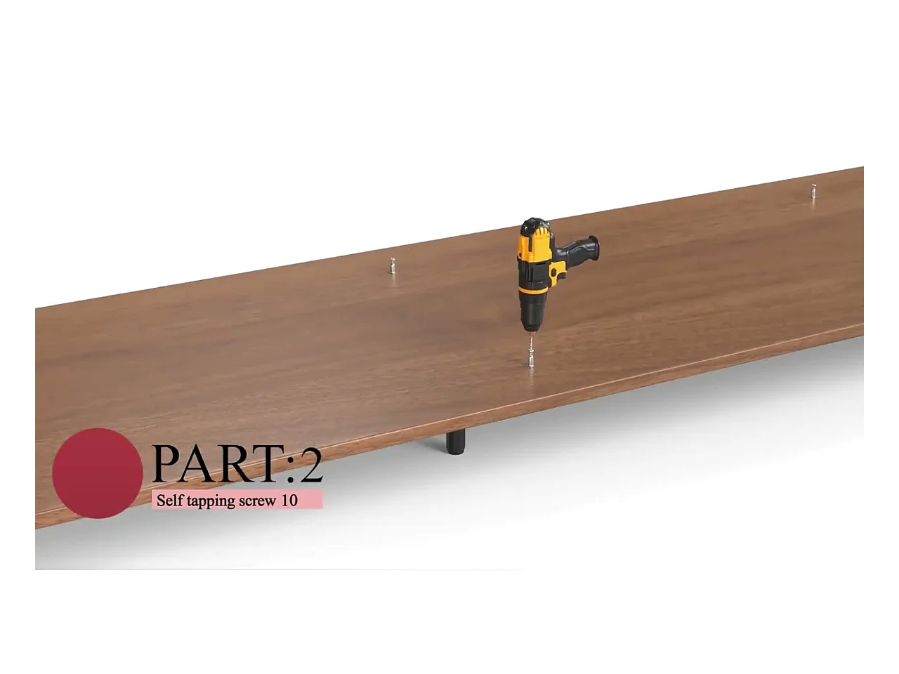 Meuble TV moderne 75", avec grand espace de rangement, console multimédia 180 cm, pour salon et chambre, couleur noyer