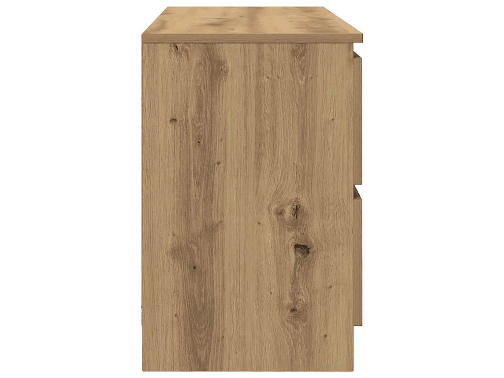 Mobile TV Rovere Artigianale 100x35x54 cm in Legno Multistrato