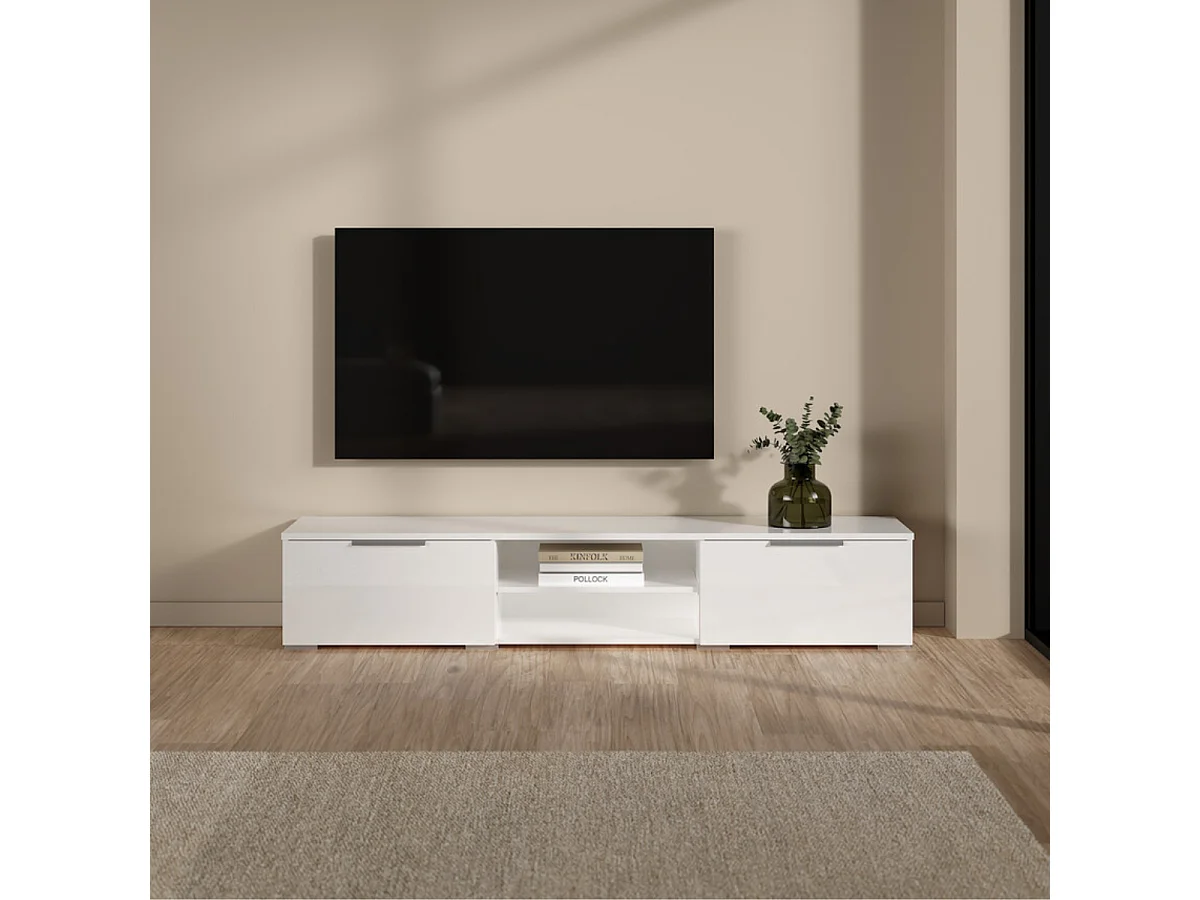 TV-Möbel mit 2 Schubladen und 2 Fächern B172,7 cm – BILLIE