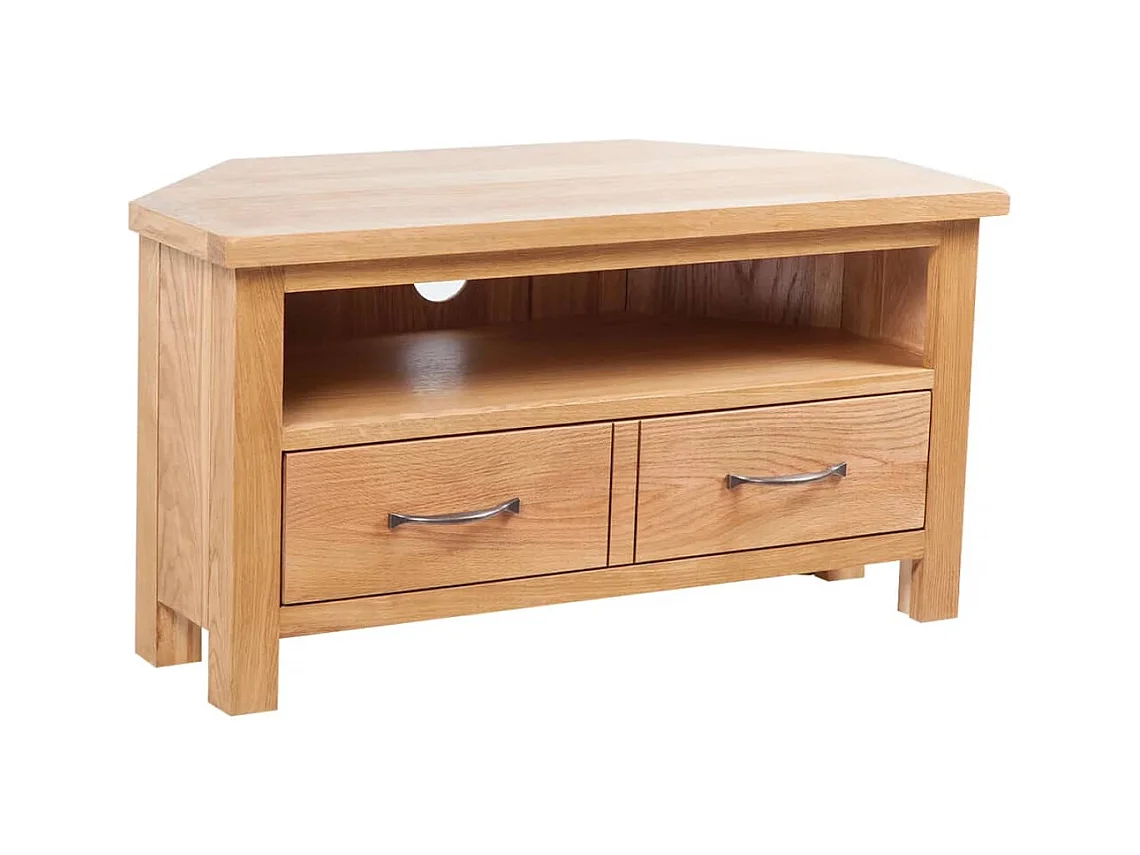 Meuble TV avec tiroir 88 x 42 x 46 cm Bois de chêne solide