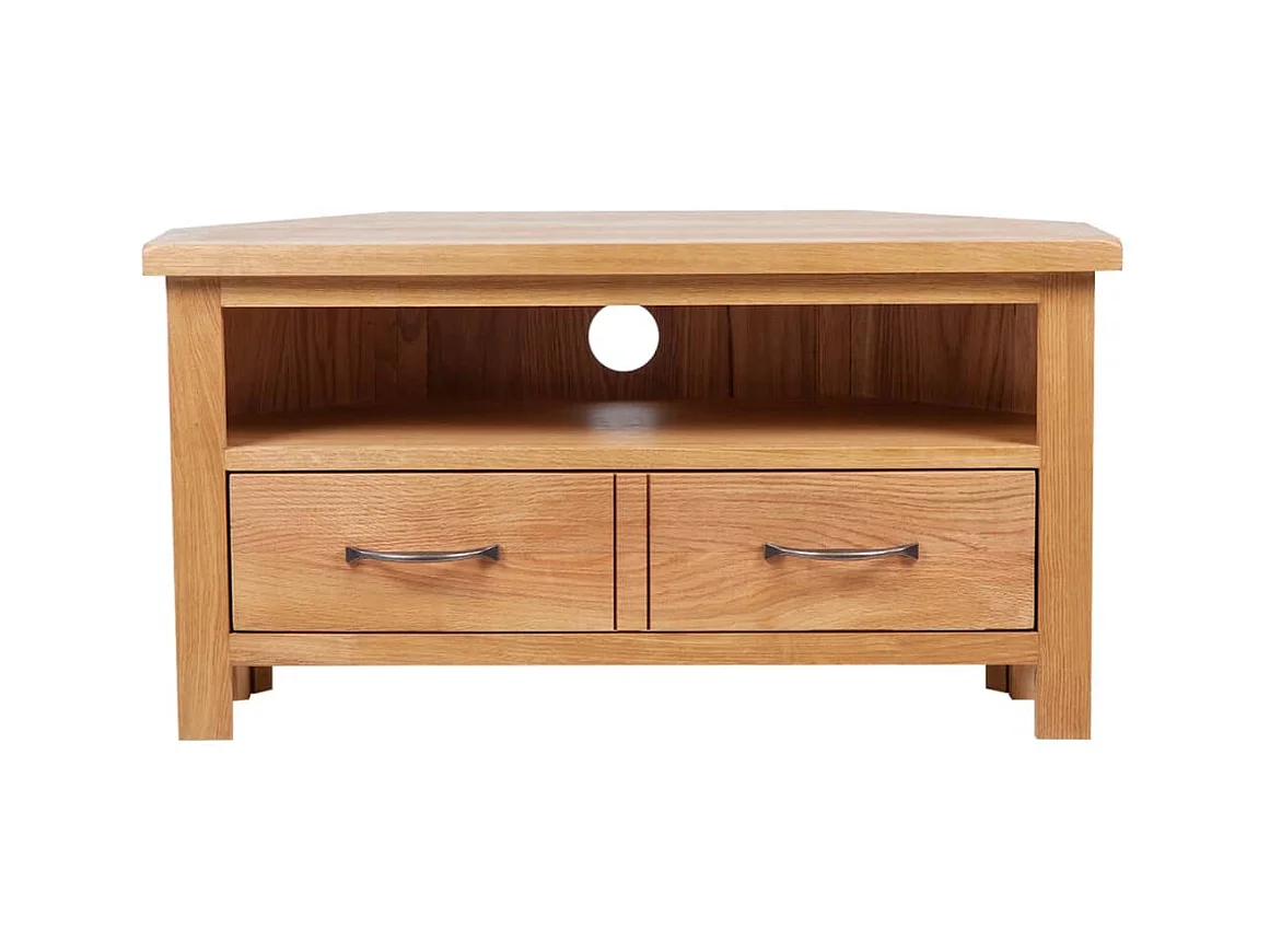 Meuble TV avec tiroir 88 x 42 x 46 cm Bois de chêne solide