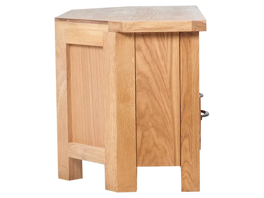 Mobile TV con Cassetto 88 x 42 x 46 cm Legno Massello di Rovere