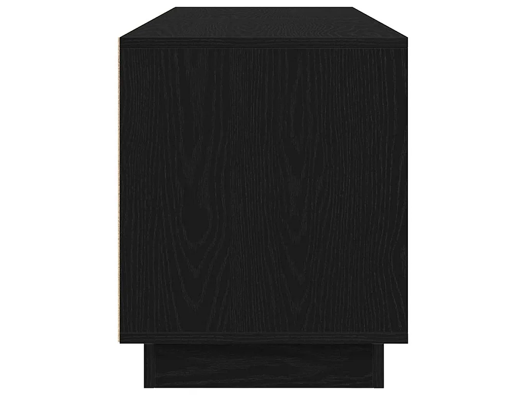 Meuble TV avec lumières LED chêne noir 160,5x41x50 cm