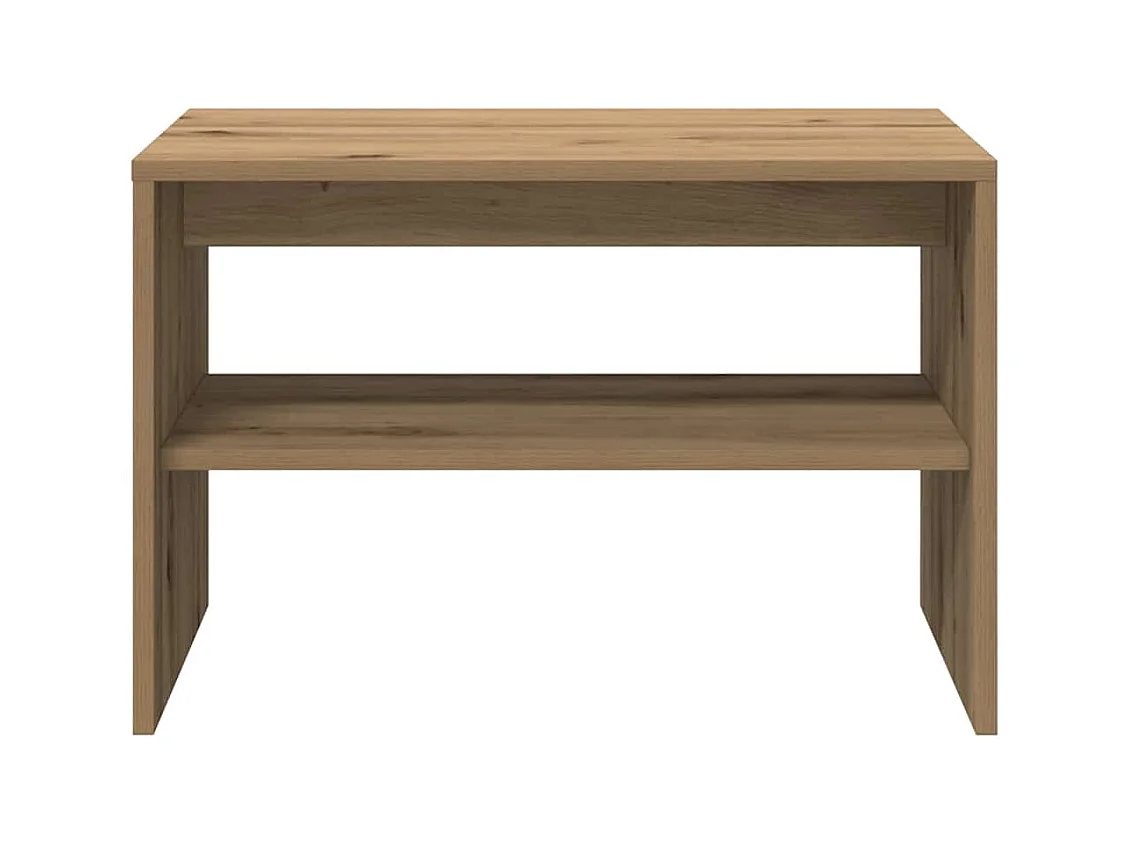 Meuble TV chêne artisanal 60x40x40 cm bois d'ingénierie