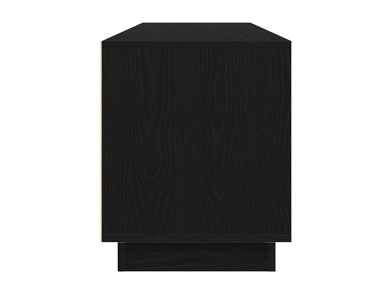 Móvel de TV com luzes LED 193,5x41x50 cm carvalho preto