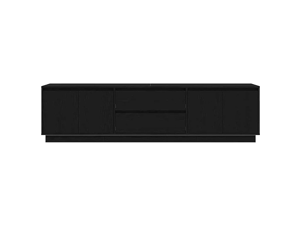 Meuble TV avec lumières LED chêne noir 193,5x41x50 cm