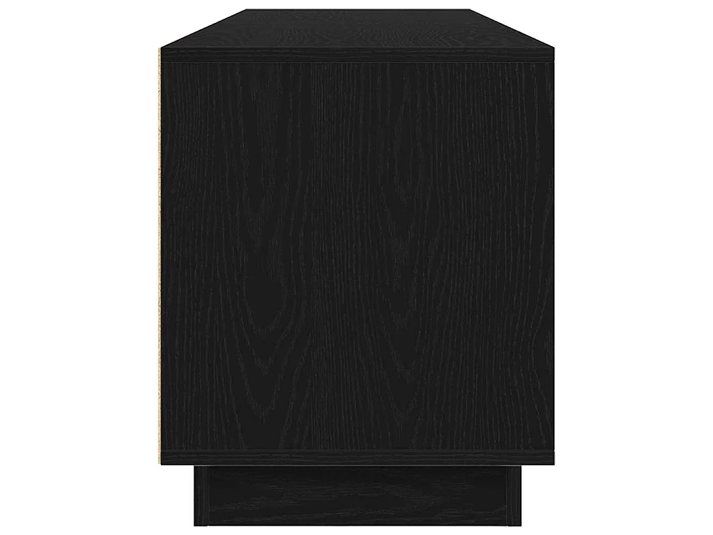 Meuble TV avec lumières LED chêne noir 193,5x41x50 cm