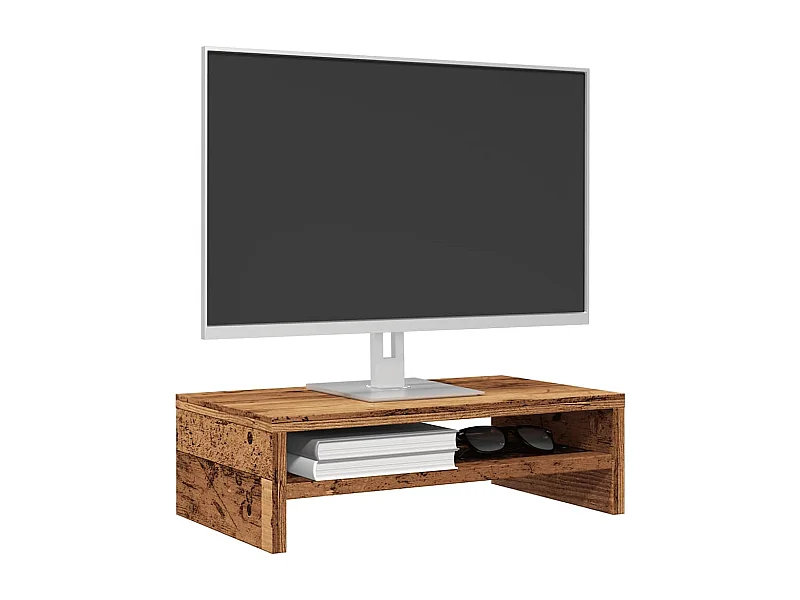 Monitorständer Altholz-Optik 42x24x13 cm Holzwerkstoff