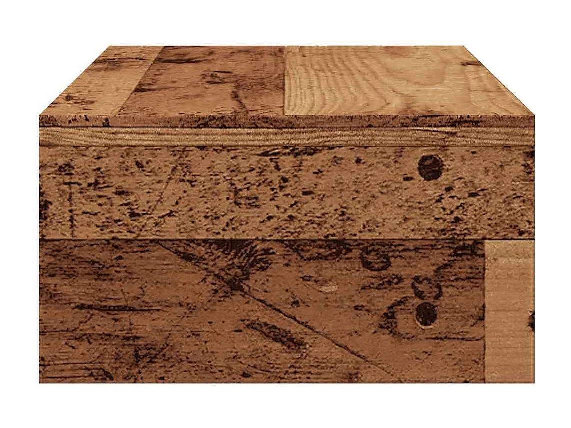 Support de moniteur vieux bois 42 x 24 x 13cm bois d'ingénierie