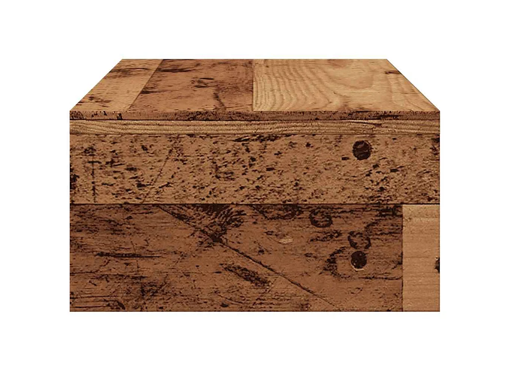 Support de moniteur vieux bois 42 x 24 x 13cm bois d'ingénierie